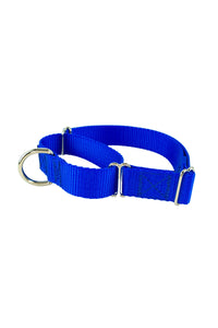 blue slip on martingale collar in one inch webbing