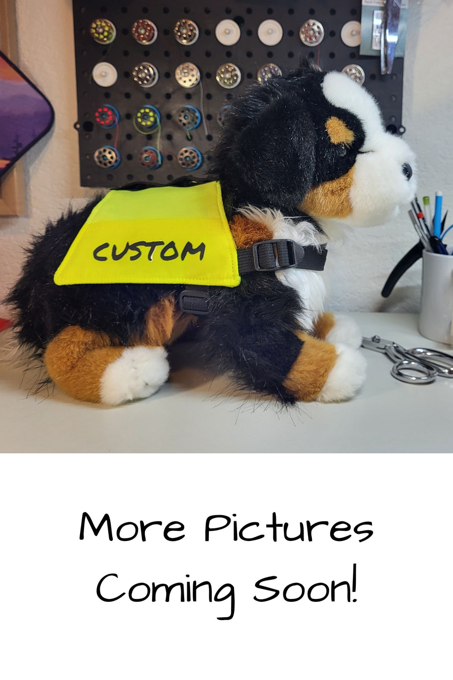 Reflective Dog Vest with Custom Message