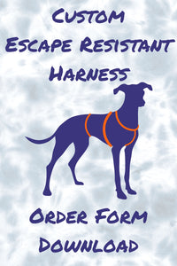custom escape resistant harness order form download thumbnail graphic