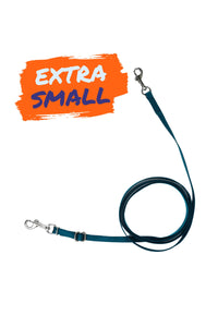 Hands free adjustable leash designed for extra small dogs.